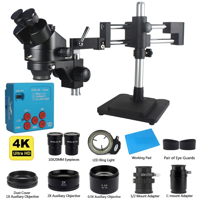 Kamera Industri HDMI USB 48MP  - Simul-Focal Industrial Microscope 4K Hdmi ulasan dan harga